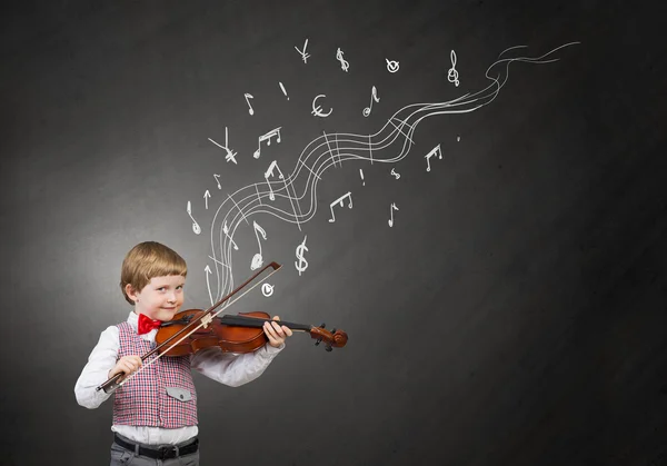 Future genius musician — Stock Photo, Image