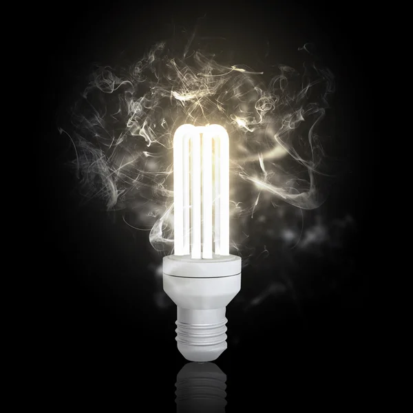 Bulb in darkness — Stock Photo, Image