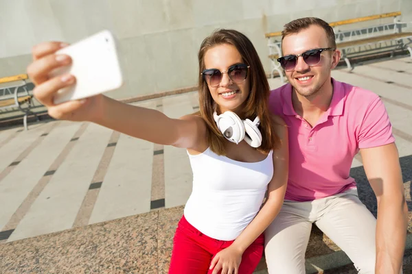 We love making selfie — Stock Photo, Image