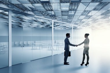 iş ortakları el sıkışma