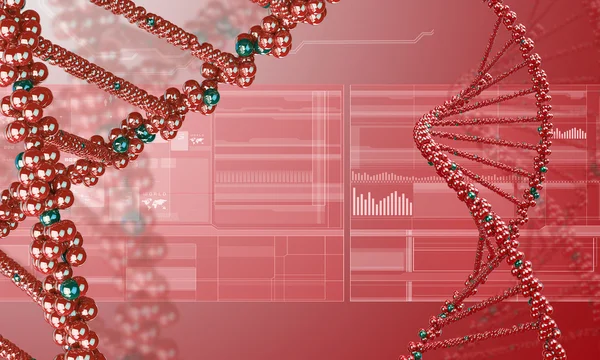 Contesto della ricerca sul DNA — Foto Stock