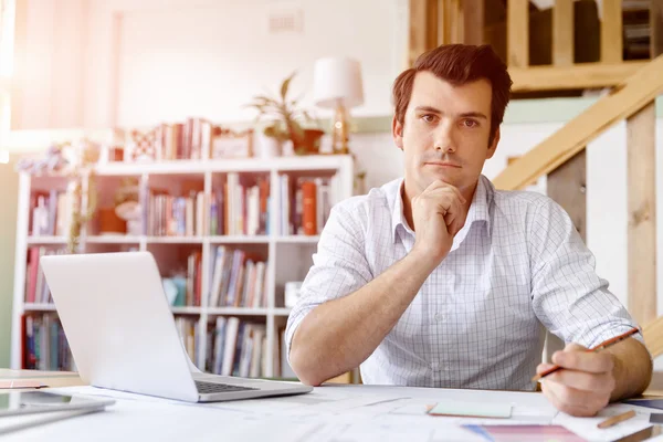 Male architect in office — Stock Photo, Image