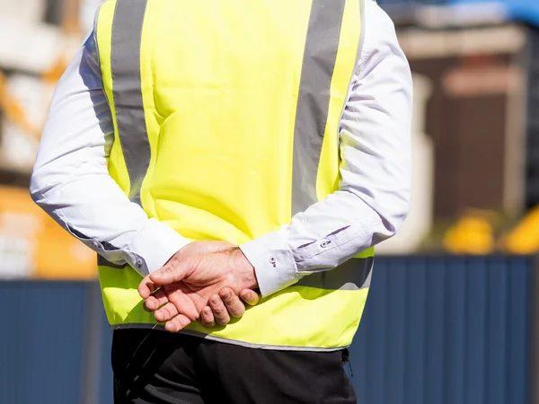 Ingenjör byggmästare på byggarbetsplatsen — Stockfoto