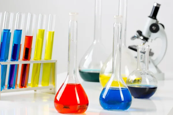 Investigación de pruebas de química — Foto de Stock