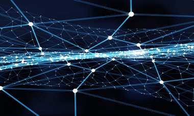 Bağlantılı çizgilerin arka plan