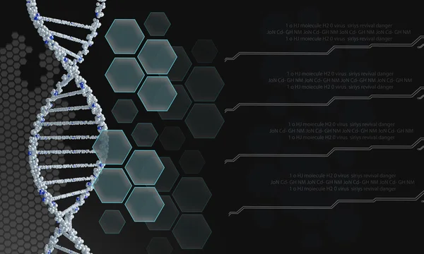 Antecedentes de pesquisa DNA — Fotografia de Stock