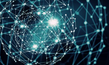 Bağlantılı çizgilerin arka plan