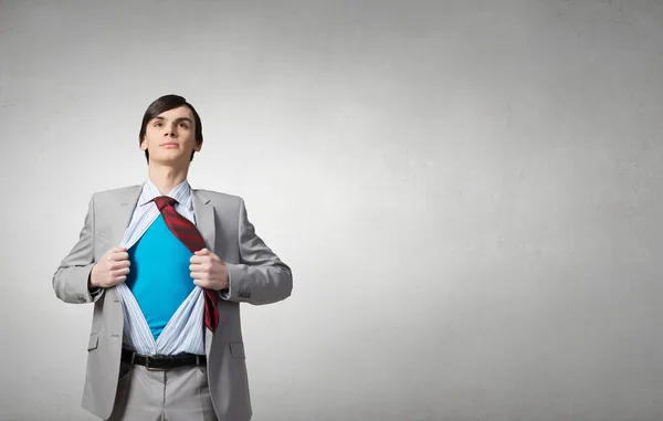 Entschlossener Superunternehmer — Stockfoto