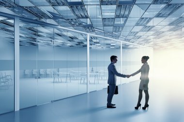 iş ortakları el sıkışma