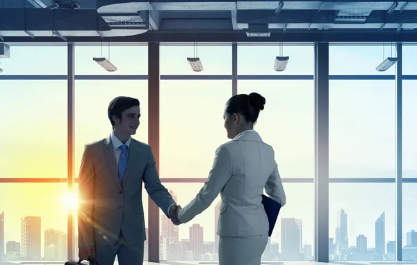 Business partners handshake — Stock Photo, Image