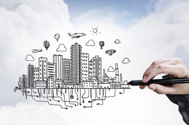 İş yerinde tasarımcı mimar