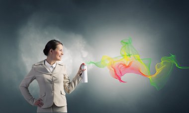 Kadın kullanım boya sprey