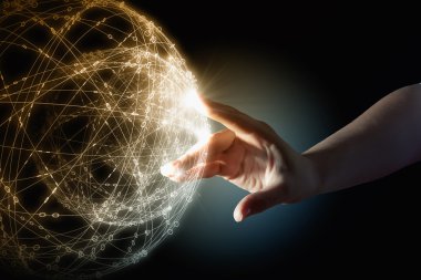 Medya dünya çapında teknoloji kavramı