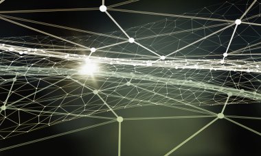 Bağlantılı çizgilerin arka plan