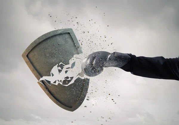 Rompiendo la defensa — Foto de Stock