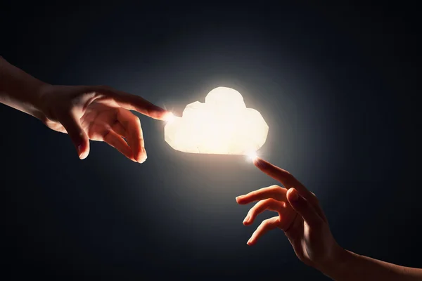 Cloud computing-concept — Stockfoto