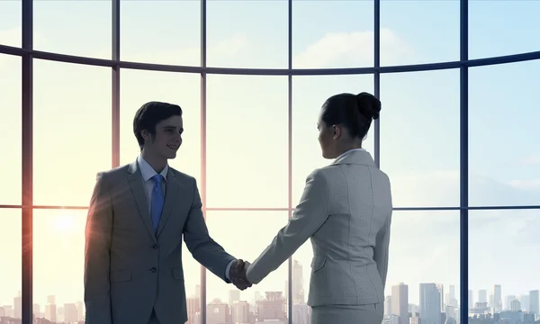 Business partners handshake — Stock Photo, Image