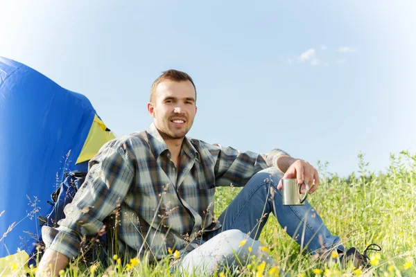 Ensam med naturen — Stockfoto