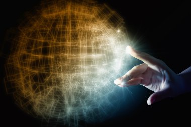 Medya dünya çapında teknoloji kavramı