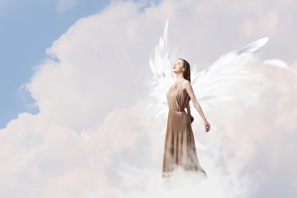 Mujer hermosa angelical —  Fotos de Stock