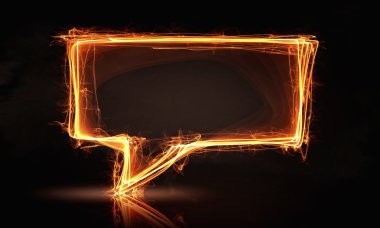 Konuşma yangın simgesini