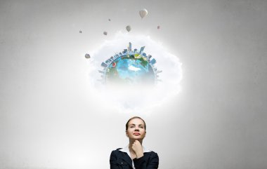 Dalgın kadın ve duygularını