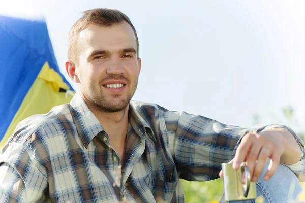 Ensam med naturen — Stockfoto