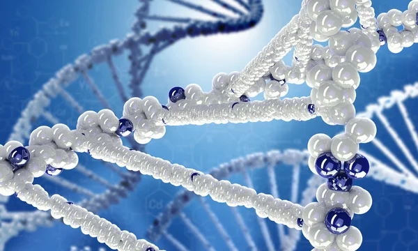 Antecedentes de pesquisa DNA — Fotografia de Stock