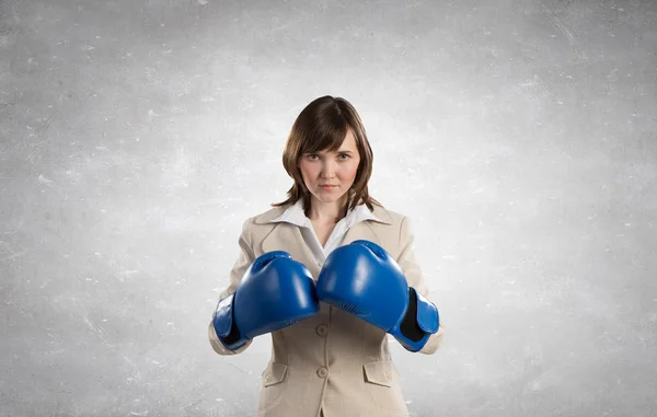 She is determined to win — Stock Photo, Image