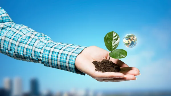 Con cura per la natura — Foto Stock