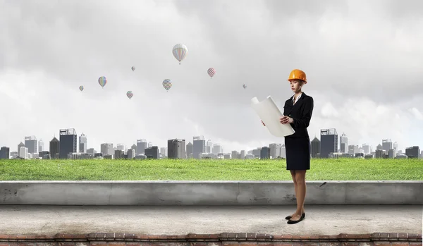 Projekt zur industriellen Entwicklung — Stockfoto