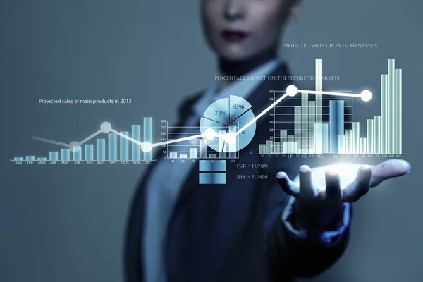 Analysera försäljningsinformation — Stockfoto