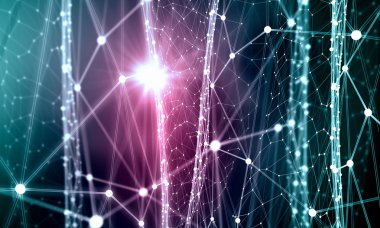 Bağlantılı çizgilerin arka plan