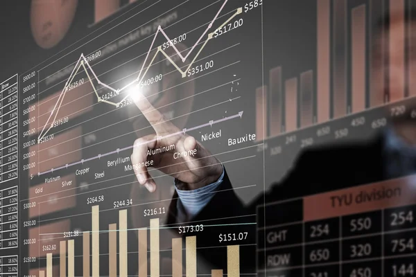 Analysera försäljningsinformation — Stockfoto
