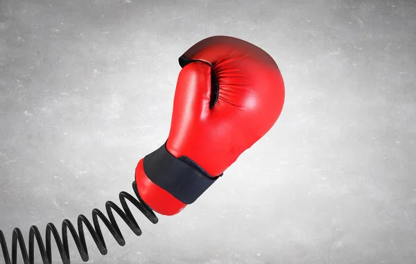 Сюрприз боксерську рукавичку — стокове фото