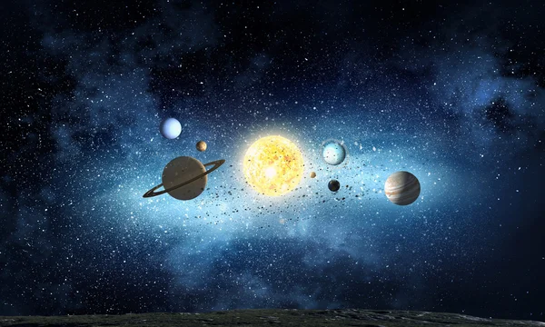 Evrenimizin gezegenler — Stok fotoğraf