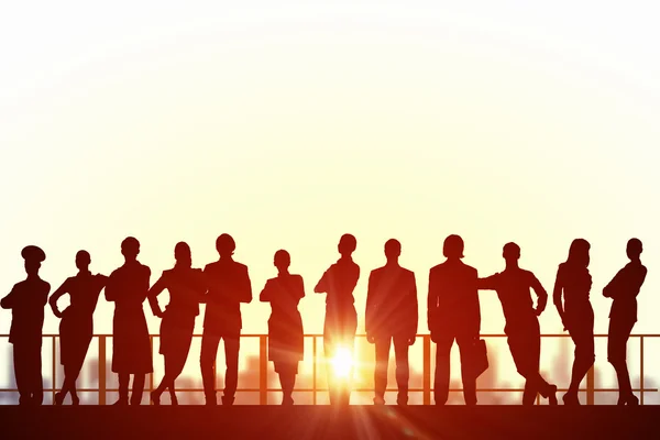 Group of businesspeople in row — Stock Photo, Image