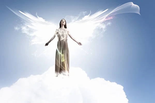 Angelic beautiful woman — Stock Photo, Image