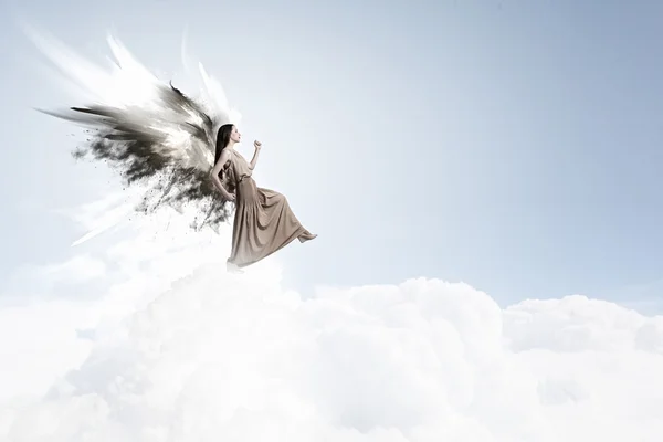 천사의 아름 다운 여자 — 스톡 사진