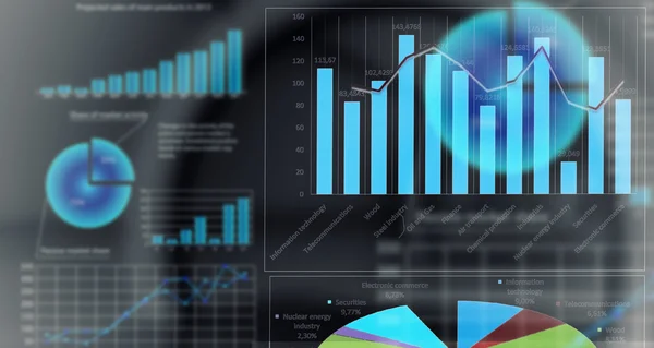 Sales dynamics data — Stock Photo, Image