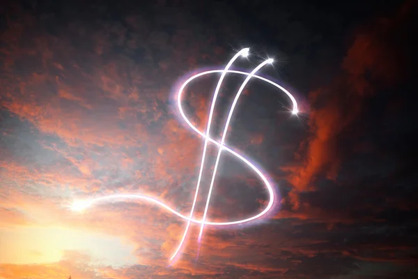 Dolar bulut işareti — Stok fotoğraf