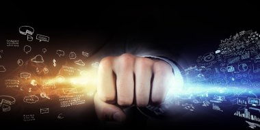 Adamı yakalamak ışık akışı