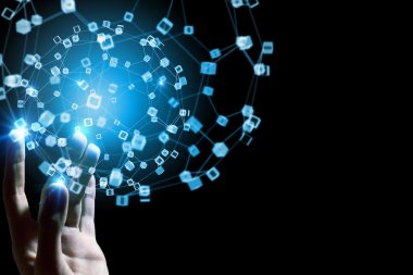 Medya dünya çapında teknoloji kavramı