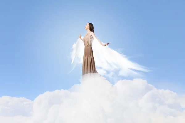 Angelic beautiful woman — Stock Photo, Image