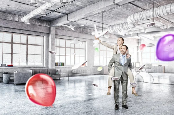 Business people having break in office — Stock Photo, Image