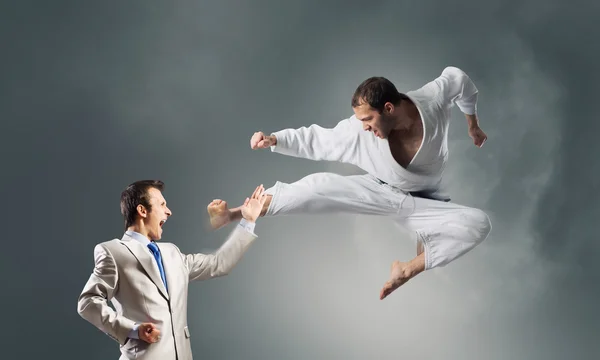 Batalla de oponentes — Foto de Stock