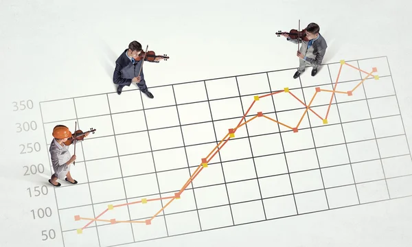 Dinâmica do crescimento nos negócios — Fotografia de Stock