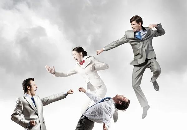 Battle of business team — Stock Photo, Image