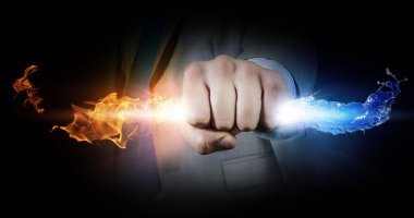 Adamı yakalamak ışık akışı