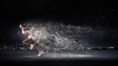 hızlı çalışan atlet